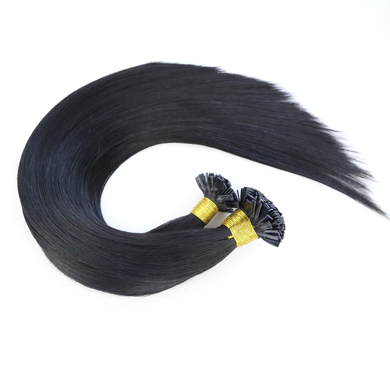 Wholesale High Quality Remy Virgin Flat Tip Hair Extensions Double Drawn Keratin Flat Tip Hair Extension Human Hair